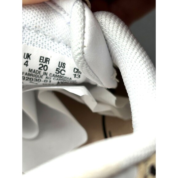 Puma Jada Animal Leopard Print Toddler Sneaker Size 5C White Granola Black NNB - Picture 9 of 16